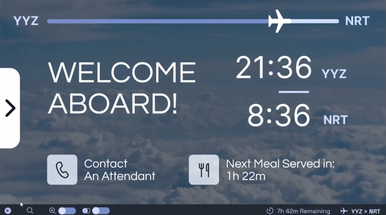 entAIRtain In-Flight UI