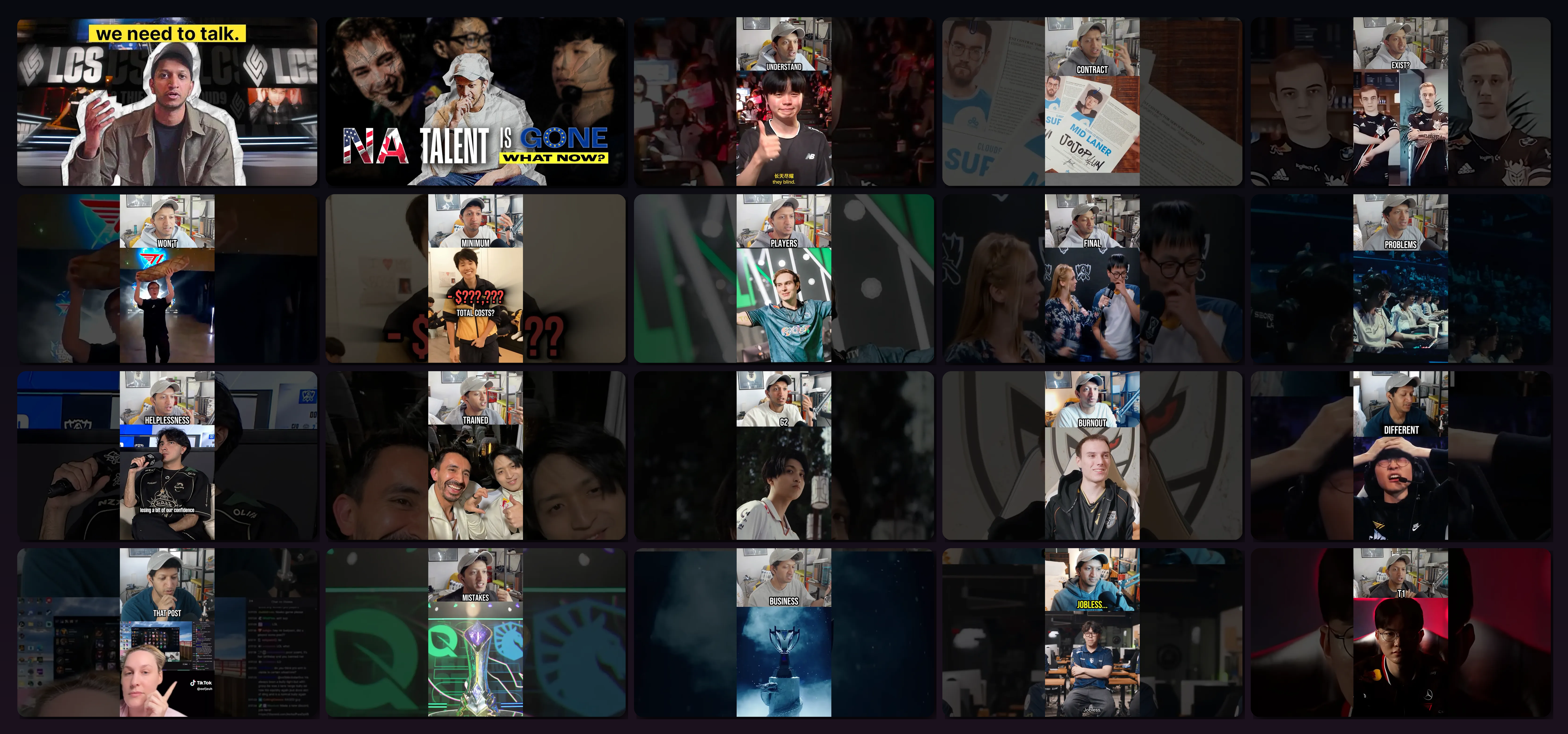 Parthenaan GG top 20 most viewed videos — thumbnail collage